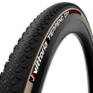 Vittoria Terreno Dry TLR Tubeless Cross/Gravel Tire (Tan Wall) (700c / 622 ISO) (38mm)... - 11A00288