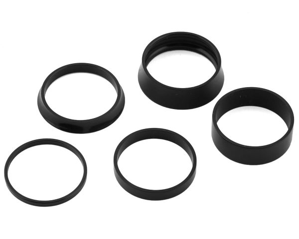 White Industries Headset Spacers (Black) (1-1/8") - HSSPKITBK