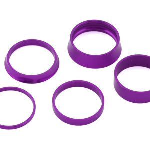 White Industries Headset Spacers (Purple) (1-1/8") - HSSPKITPP