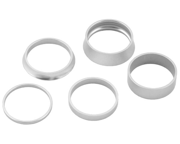 White Industries Headset Spacers (Silver) (1-1/8") - HSSPKIT