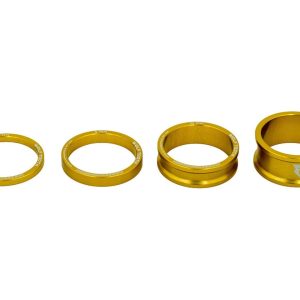 Wolf Tooth Components 1 1/8" Headset Spacer Kit (Gold) (3, 5, 10, 15mm) - SPACER-GLD-KIT1