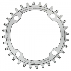 Wolf Tooth Components | 104 BCD | Stainless | Steel Chainrings | Stainless | Steel, 104 Bcd, 32 Tooth