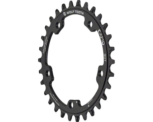 Wolf Tooth Components CAMO Aluminum Round Chainring (Black) (Drop-Stop A) (Single) (3... - CAMO-AL30