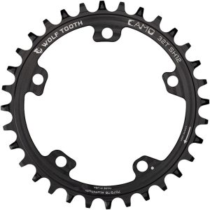 Wolf Tooth Components CAMO Aluminum Round Chainring (Black) (Drop-Stop ST) (Sing... - CAMO-AL30-SH12