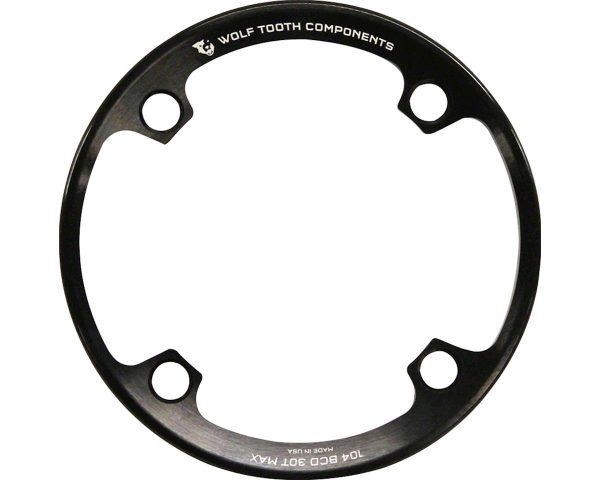 Wolf Tooth Components Chainring Bash Guard (Black) (104mm BCD) (26-30T) - BR104-2630