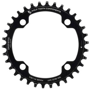 Wolf Tooth Components Drop-Stop Chainring (Black) (Drop-Stop A) (Single) (34T) (104mm BCD... - 10434