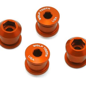 Wolf Tooth Components Dual Hex Fitting Chainring Bolts (Orange) (6mm) (4 Pack) (For ... - 4CBCN06ORG