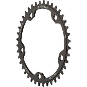 Wolf Tooth Components Gravel/CX/Road Chainring (Black) (Drop-Stop B) (Single) (130mm B... - 13038-FT