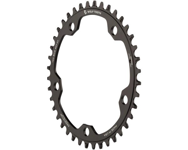 Wolf Tooth Components Gravel/CX/Road Chainring (Black) (Drop-Stop B) (Single) (130mm B... - 13038-FT