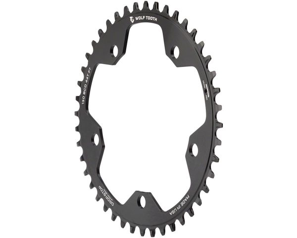 Wolf Tooth Components Gravel/CX/Road Chainring (Black) (Drop-Stop B) (Single) (130mm B... - 13044-FT