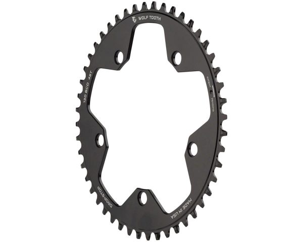 Wolf Tooth Components Gravel/CX/Road Chainring (Black) (Drop-Stop B) (Single) (130mm B... - 13048-FT