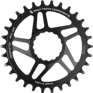 Wolf Tooth Components | Race Face Cinch Boost Chainring 32t, CINCH Direct Mount, Drop-Stop, Boost, 3mm Offset, Black | Aluminum