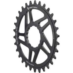 Wolf Tooth Components Race Face Cinch Direct Mount Chainring (Black) (Drop-Stop ... - RFC30-BST-SH12