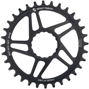 Wolf Tooth Components Race Face Cinch Direct Mount Chainring (Black) (Drop-Stop ... - RFC32-BST-SH12