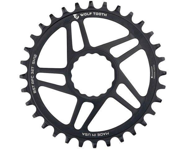 Wolf Tooth Components Race Face Cinch Direct Mount Chainring (Black) (Drop-Stop ... - RFC34-BST-SH12
