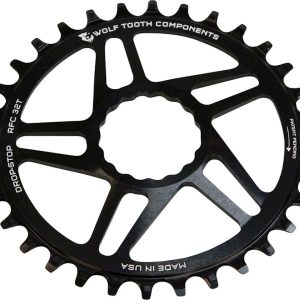 Wolf Tooth Components Race Face Cinch Direct Mount Chainring (Black) (Drop-Stop A) (S... - RFC30-BST
