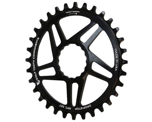 Wolf Tooth Components Race Face Cinch Direct Mount Chainring (Black) (Drop-Stop A) (Singl... - RFC34