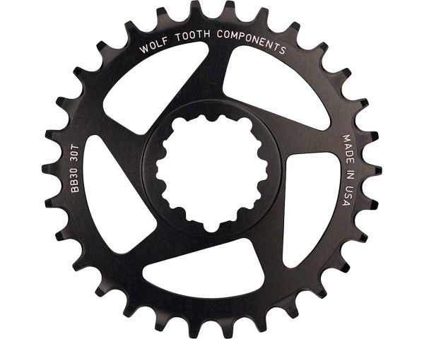 Wolf Tooth Components SRAM Direct Mount Chainrings (Black) (Drop-Stop A) (Single) (0mm O... - BB3034