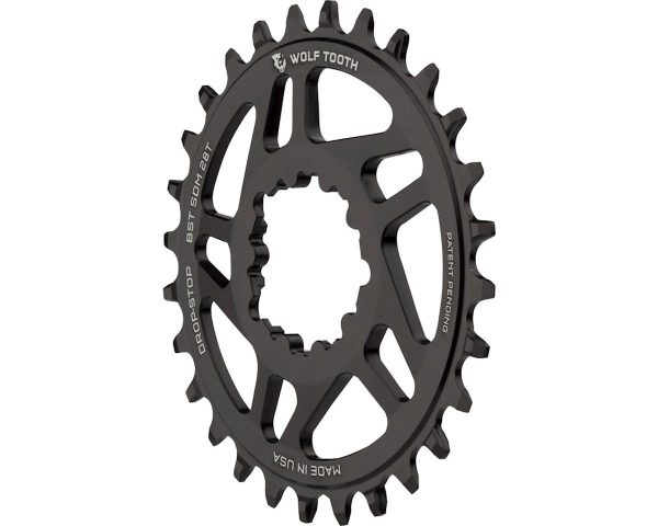 Wolf Tooth Components SRAM Direct Mount Chainrings (Black) (Drop-Stop A) (Single) (3m... - SDM28-BST