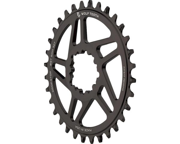 Wolf Tooth Components SRAM Direct Mount Chainrings (Black) (Drop-Stop A) (Single) (3m... - SDM36-BST
