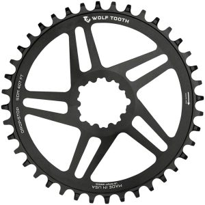 Wolf Tooth Components SRAM Direct Mount Chainrings (Black) (Drop-Stop B) (Single) (6mm... - SDM40-FT