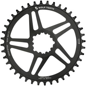 Wolf Tooth Components SRAM Direct Mount Chainrings (Black) (Drop-Stop B) (Single) (6mm... - SDM42-FT