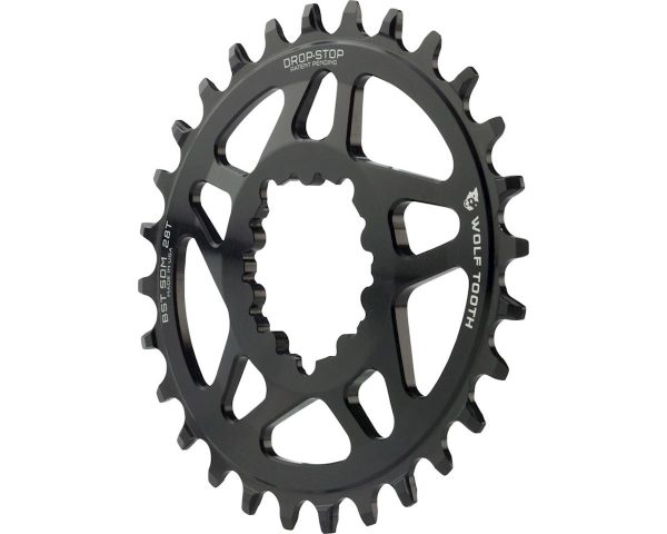 Wolf Tooth Components SRAM Direct Mount Elliptical Chainring (Black) (Drop-Stop ... - OVAL-SDM28-BST