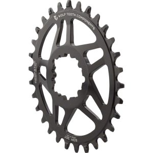 Wolf Tooth Components SRAM Direct Mount Elliptical Chainring (Black) (Drop-Stop A) ... - OVAL-BB3032