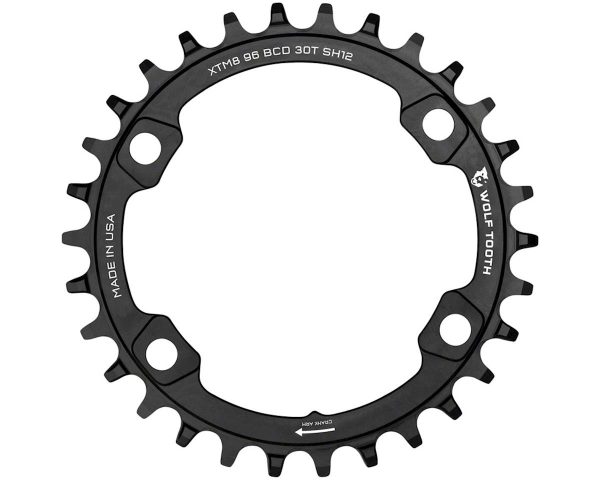 Wolf Tooth Components Shimano Chainring (Black) (XT 8000/SLX M7000) (Drop-Stop S... - XTM8K9630-SH12