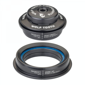 Wolf Tooth Components | ZS44/ZS56 GeoShift Performance Angle Headset | Black | ZS44/ZS56, Short