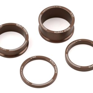 Wolf Tooth Components 1-1/8" Headset Spacer Kit (Espresso) (3, 5, 10, 15mm) - SPACER-ESP-KIT1