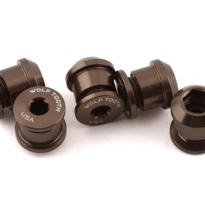 Wolf Tooth Components Dual Hex Fitting Chainring Bolts (Espresso) (6mm) (5 Pack) (Fo... - 5CBCN06ESP