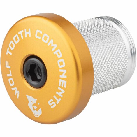 Wolf Tooth Compression Plug with Integrated Spacer Stem Cap - Gold