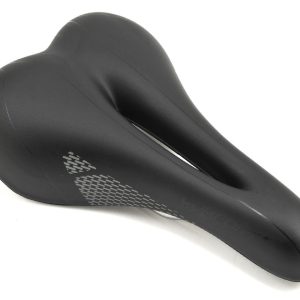 Giant Connect Comfort+ Saddle (Black) (Chromoly Rails) - 120000031