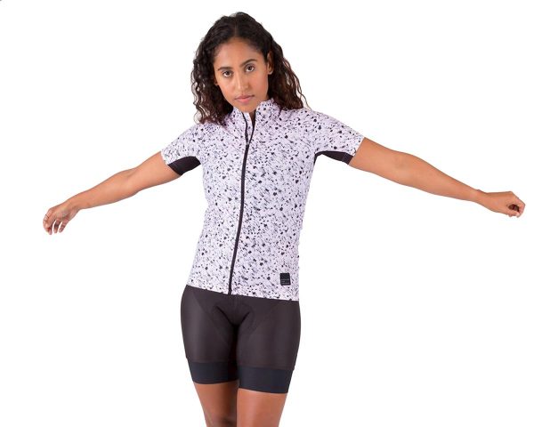 Machines For Freedom Women's Endurance Short Sleeve Jersey (Rose Quartz/Florazo) (L) - JSY01FZBLG