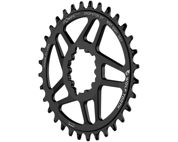 Wolf Tooth Components SRAM Direct Mount Chainrings (Black) (Drop-Stop ST) (Singl... - SDM32-BST-SH12