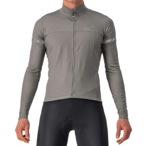 Castelli Fondo 2 Long Sleeve Cycling Jersey - AW22 - Nickel Grey / Silver Reflex / Small