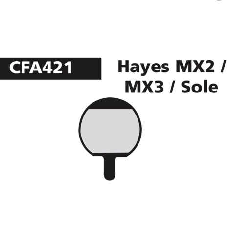 EBC Brake Disc Brake Pads - Standard - Green / FA421 - Hayes MX2/3 & Sole