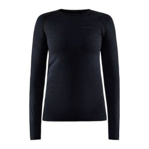 Craft Core Dry Active Comfort Long Sleeve Women's Base Layer - Black / XSmall