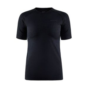 Craft Core Dry Active Comfort Short Sleeve Women's Base Layer - Black / XSmall