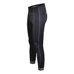 Funkier Polar Active Thermal Microfleece Cycling Tights with Pad - Black / Small