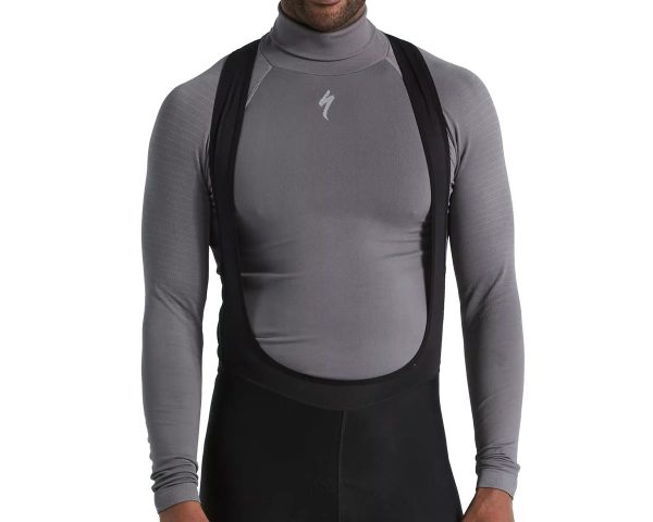 Specialized Men's Seamless Roll Neck Long Sleeve Base Layer (Grey) (L/XL) - 64122-0404