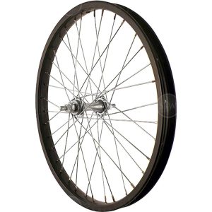 Sta-Tru Kids Bike Front Wheel (Black) (3/8" x 100mm) (20" / 406 ISO) - FW2075BS