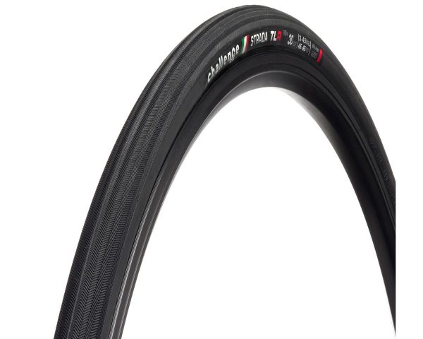 Challenge Strada Race Tubeless Road Tire (Black) (700c / 622 ISO) (30mm) (Folding) (Nylon... - 02223