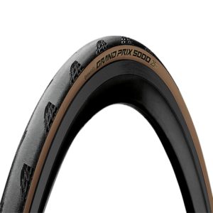 Continental GP5000 Classic Folding Clincher Road Tyre - 700c - Black / Brown / 700c / 25mm / Folding / Clincher