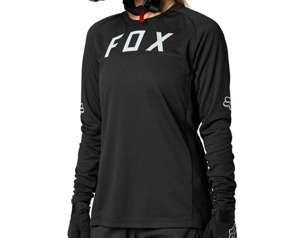 Fox Racing Women's Defend Long Sleeve Jersey (Black) (L) - 27436-001L