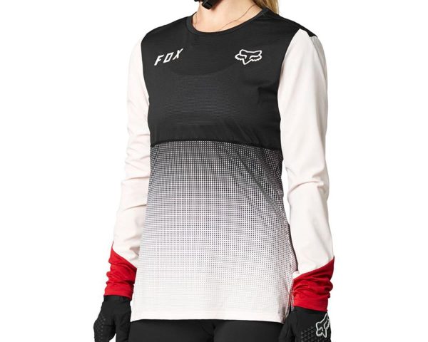 Fox Racing Women's Flexair Long Sleeve Jersey (Black/Pink) (XL) - 27441-285XL