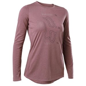Fox Racing Women's Ranger Drirelease Long Sleeve Jersey (Plum Perfect) (XL) - 28970-352-XL