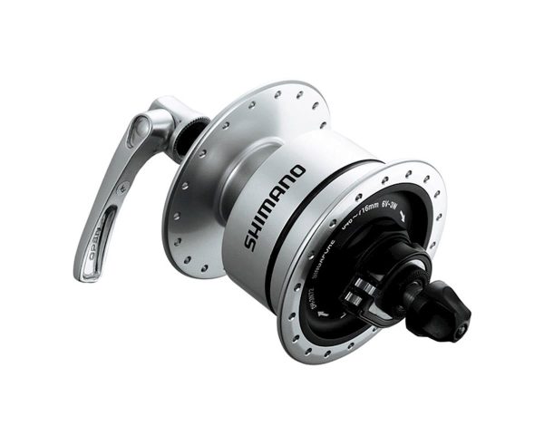 Shimano DH-3N72 Dynamo Front Hub (Silver) (QR x 100mm) (32H) - EDH3N72BS