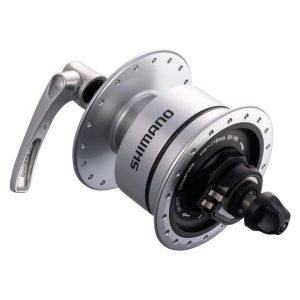 Shimano DH-3N72 Dynamo Front Hub (Silver) (QR x 100mm) (36H) - EDH3N72AS